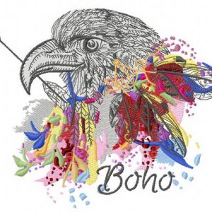 Boho embroidery design