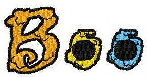 Boo embroidery design