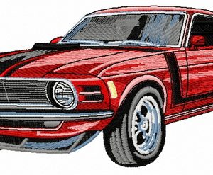 BOSS 302 car 2 embroidery design