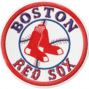 Boston Red Sox logo embroidery design