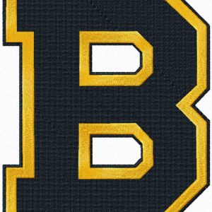 Boston Bruins big B logo embroidery design