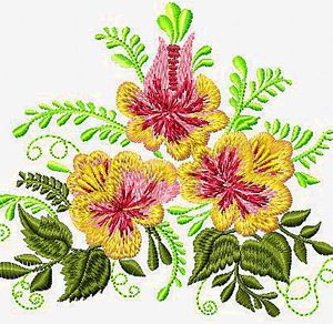 Bouquet  embroidery design