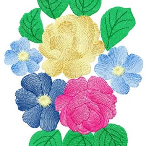 Bouquet 3 embroidery design