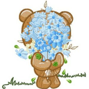 Bouquet for you embroidery design