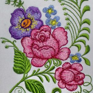 Bouquet of Roses embroidery design
