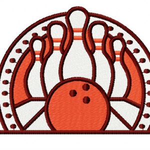 Bowling 2 embroidery design