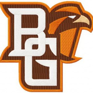 Bowling Green Falcon primary logo embroidery design