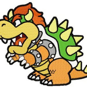 Bowser embroidery design