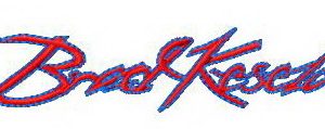 Brad Keselowski  embroidery design