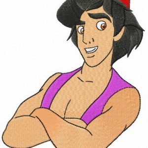 Brave Aladdin embroidery design
