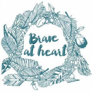Brave at heart 3 embroidery design