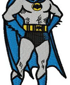 Brave Batman embroidery design
