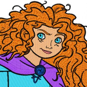Princess Merida embroidery design