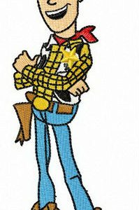 Brave Woody embroidery design