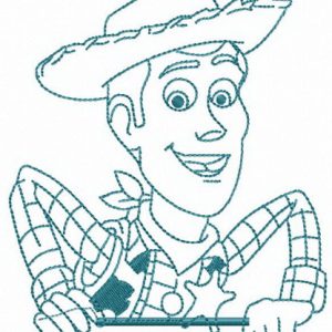 Heroic Woody embroidery design