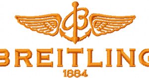 Breitling watch logo embroidery design