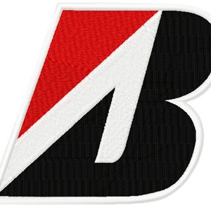 Bridgestone logo embroidery design