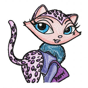 Brigitte Kitty  embroidery design