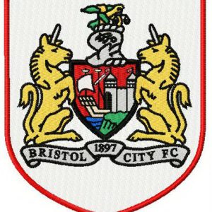 Bristol City F.C. logo embroidery design