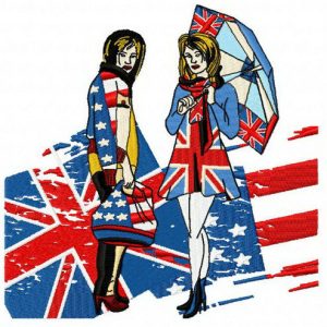 British VS American embroidery design