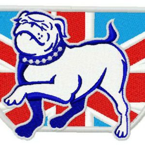 British bulldog 2 embroidery design