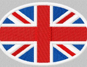 British logo embroidery design