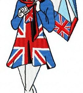 British style embroidery design