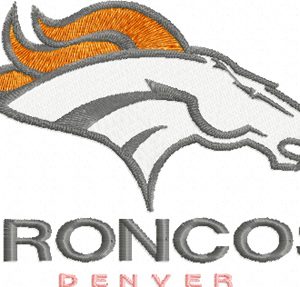 Denver Broncos Logo embroidery design