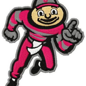 Brutus Buckeye embroidery design