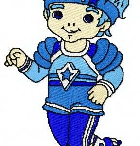 Buddy Blue embroidery design