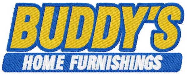 Buddy's home furnishing logo embroidery design