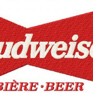Budweiser embroidery design