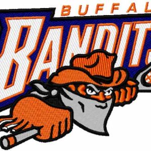 Buffalo Bandits logo embroidery design