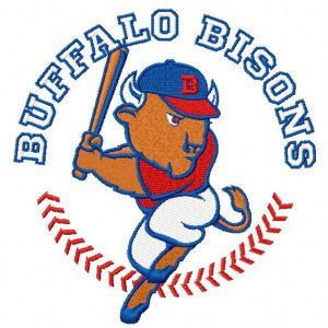 Buffalo Bisons logo 2 embroidery design