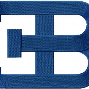 Bugatti logo embroidery design
