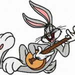 Bugs Bunny Sings Your Favorite Songs on the Banjo embroidery design