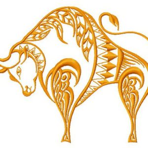 Bull 2 embroidery design