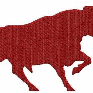 Bull embroidery design