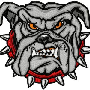 Bulldog 3 embroidery design
