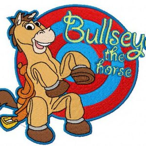 Bullseye the horse embroidery design
