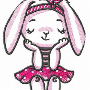 Bunny dreams embroidery design