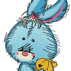 Bunny the ballerina 3 embroidery design