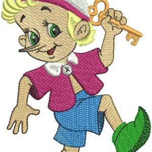 Buratino embroidery design
