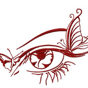 Butterflies in my eye 2 embroidery design