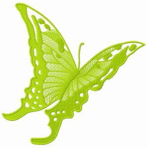 Butterfly flying away 2 embroidery design