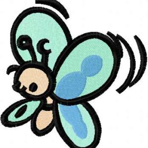 Funny butterfly embroidery design
