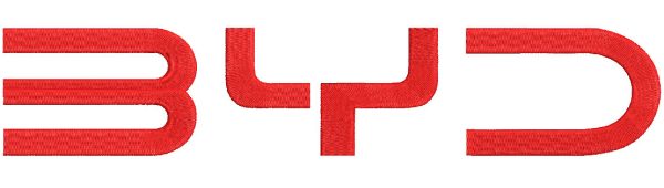 BYD classic logo embroidery design