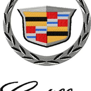 Cadillac embroidery design