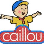 Caillou with logo embroidery design