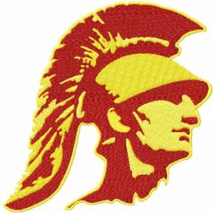 Southern California Trojan Logo embroidery design